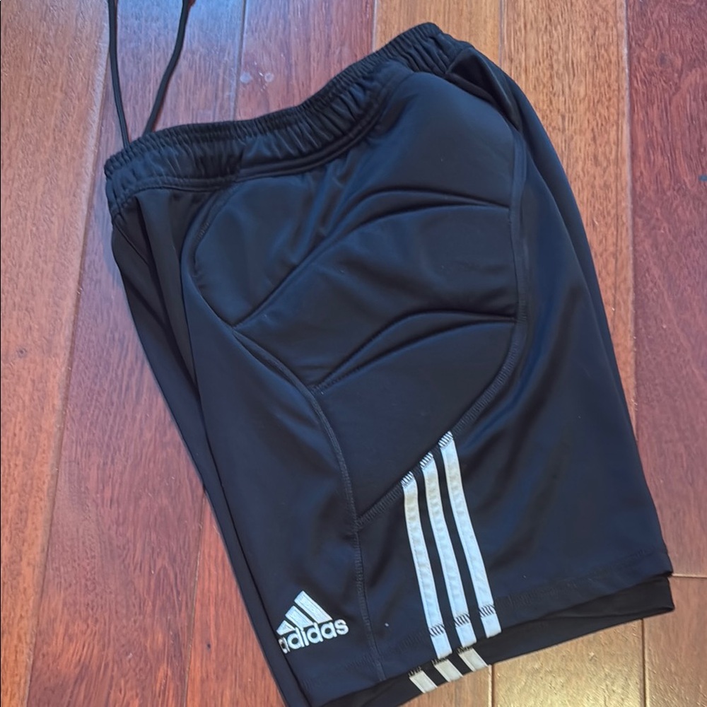 Adidas Black padded soccer goalie Shorts